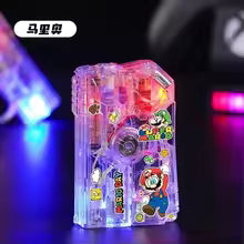 Rotating Glowing Gyro Folding Windproof Creative Transparent Lighter